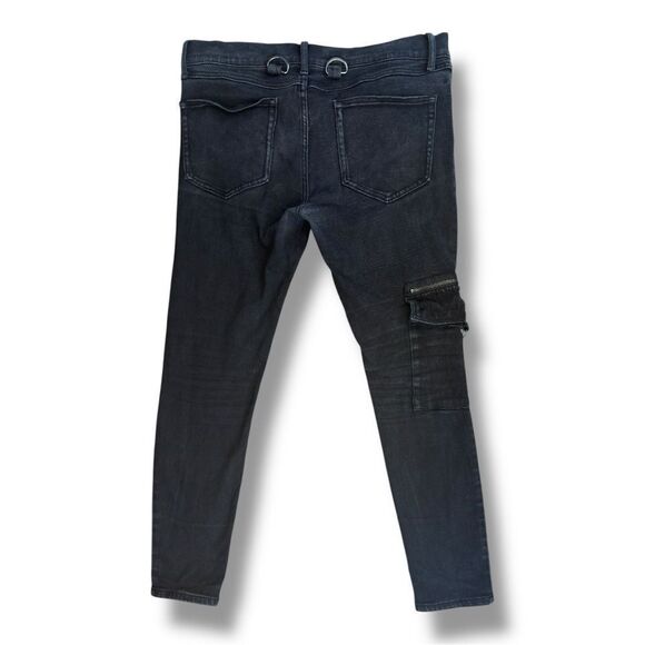 Hot Topic Stinger Black Slim Straight Denim Jeans Sz 36 x 32 - Picture 6 of 10